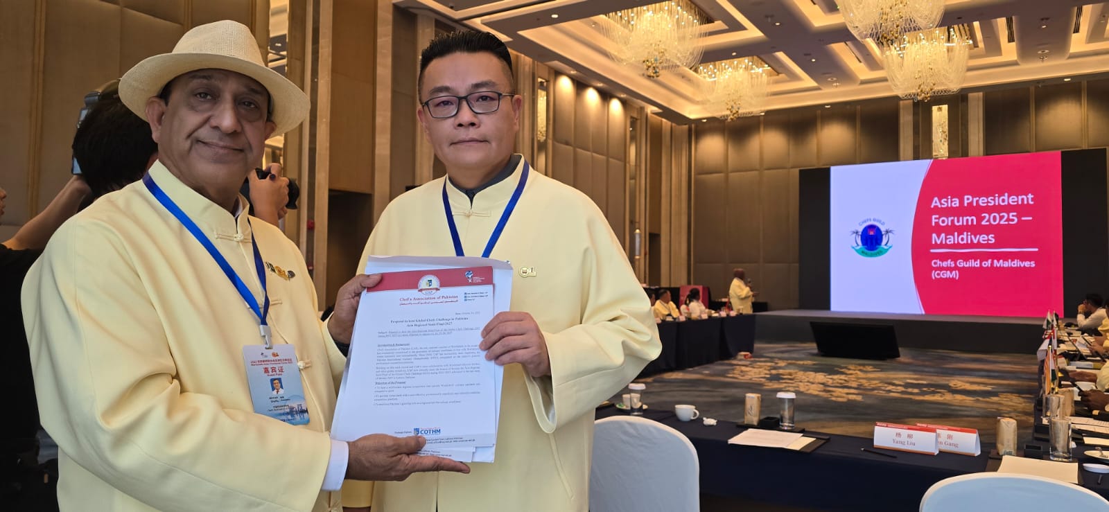 Ahmad Shafiq Extends Invitations for Pakistan International Culinary Championship 2026 at Worldchefs Asia Presidents Forum in Suzhou