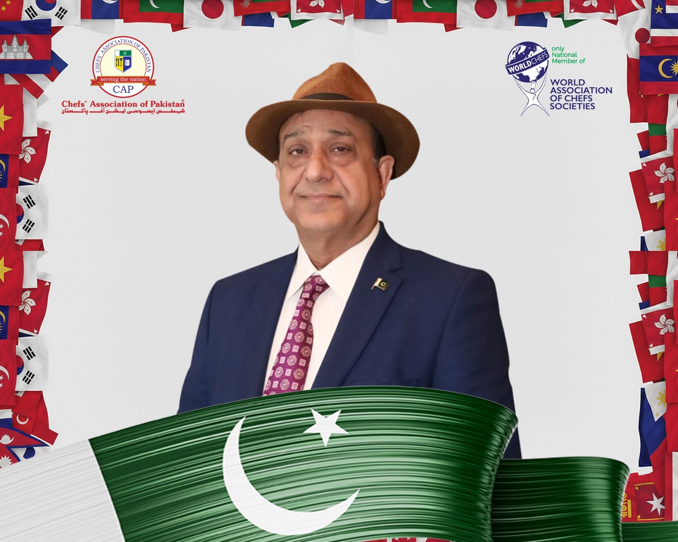 Founder/President CAP Ahmad Shafiq Departs for China to Represent Pakistan at Worldchefs Asia Presidents Forum 2025