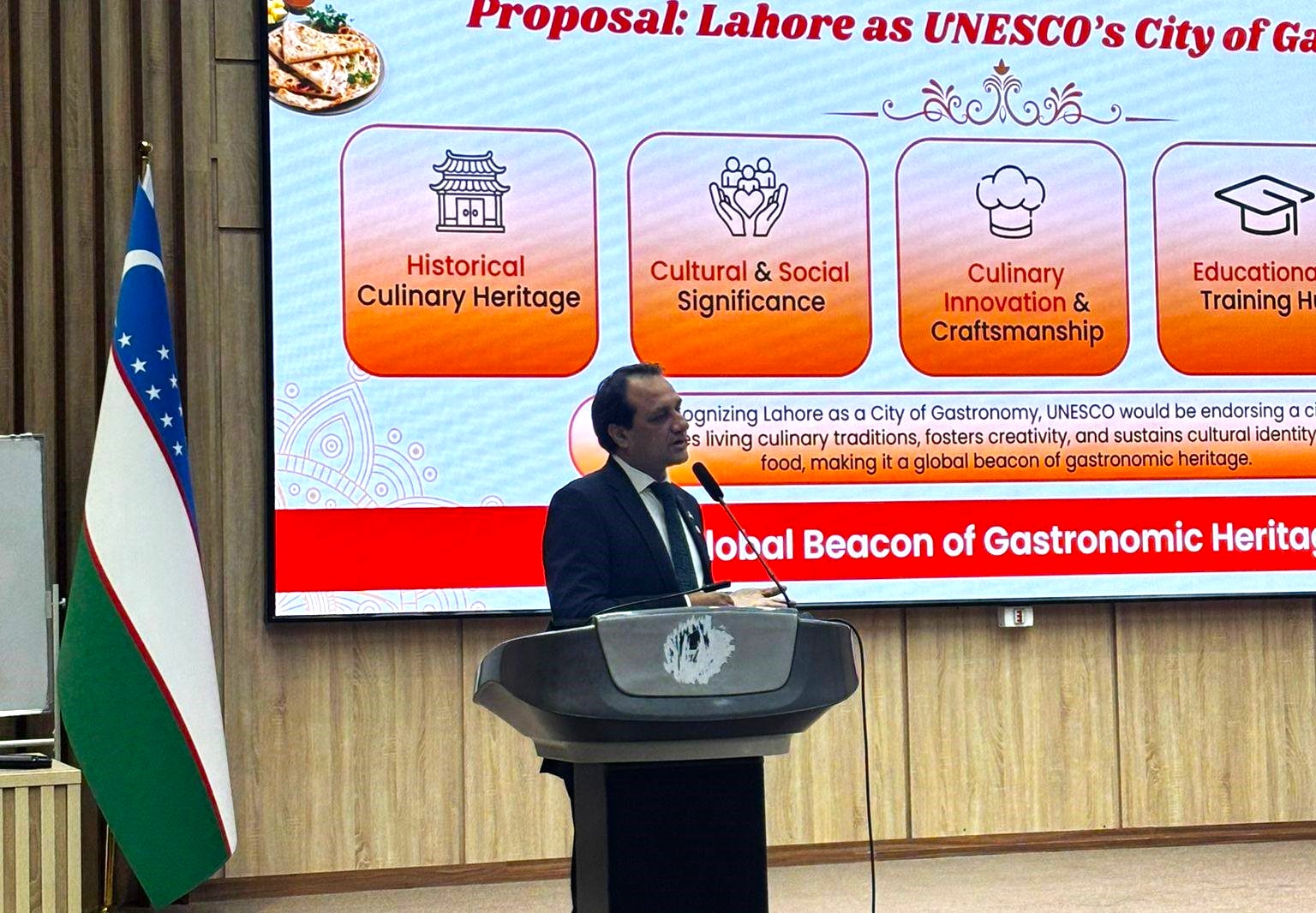 Mian Shahid Mehmood Represents the Chefs’ Association of Pakistan at the UNESCO Culinary Heritage Conference in Uzbekistan